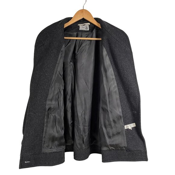 International Scene Peacoat Women’s 9 EU / 10 US 100% Wool Gray Double Breasted - Picture 3 of 6